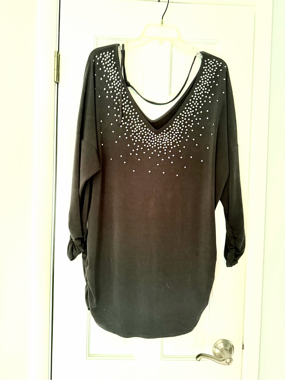 Torrid Studded Black V-Neck Women's Top